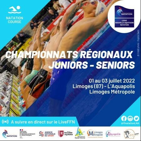 Championnats Régionaux Juniors/Seniors à Limoges du 1er au 3 Juillet Résultats