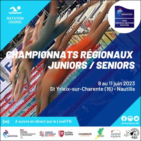 Championnats Régionaux été Juniors/Seniors à Saint Yrieix sur Charente Du Vendredi 09 juin au Dimanche 11 juin