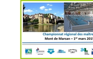 Championnat Régional des Maîtres (25m) - AQUITAINE à MONT-DE-MARSAN 