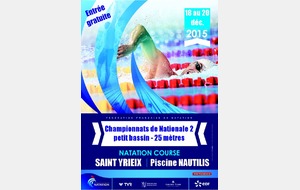 Championnats de Nationale 2 à St Yrieix du 18 au 20 décembre 2015