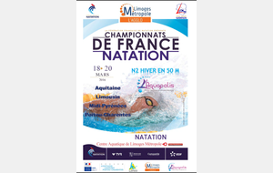 Championnats de France N2 hiver à Limoges du 18 au 20 mars