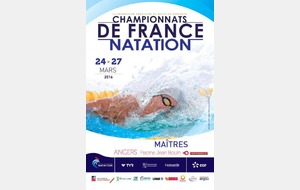 Championnats de France Master 25m à Angers du 24 mars au 27 mars