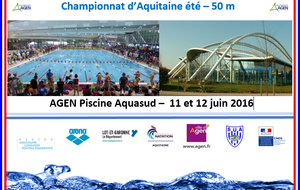 Championnat d'Aquitaine été - 11 et 12 juin à Agen
