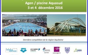 Championnats régionaux à Agen - 3 et 4 décembre