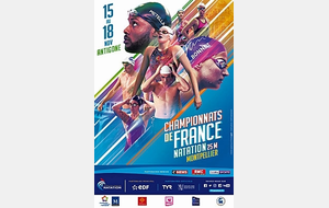Championnats de France 25m à Montpellier du 15 au 20 novembre