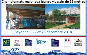 Championnats  régionaux jeunes à Bayonne - 22 et 23 décembre 2018