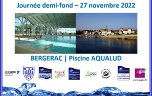 Journée demi-fond à Bergerac le 27 novembre 2022