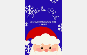 Médailles de Noël - fête du club, dimanche 17 décembre