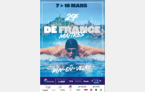 29 ème championnats de France Maitres - 25m.