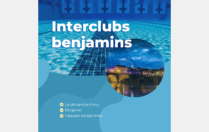 Interclubs benjamins le dimanche 05 mai à Bergerac