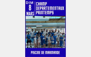 Championnats départementaux - 25m à Marmande