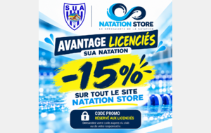 💥 -15 % POUR NOS LICENCIÉS ! 💥
