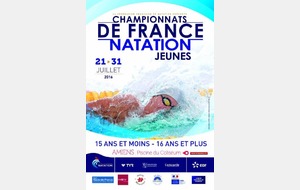 Championnats de France 15 ans et moins à Amiens du 21 au 25 juillet 2016