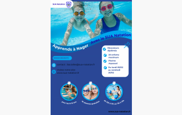 j'apprends à nager vacances de Février