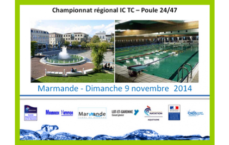 Résultats des Interclubs - poule départementale à Marmande le 9 novembre 2014