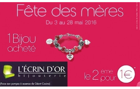 Message de notre partenaire &quot;L'écrin d'or&quot; - Special fête des mères !