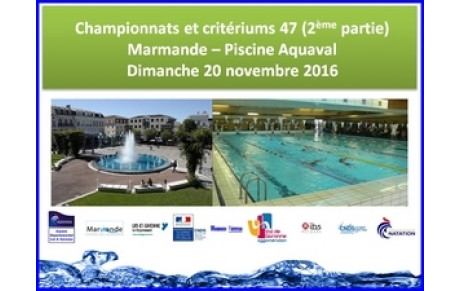 Championnats et critériums 47 - partie 2 à Marmande - dimanche 20 novembre