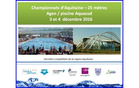 Championnats régionaux à Agen - 3 et 4 décembre
