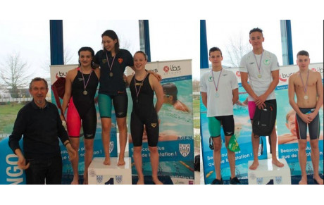 Meeting : Marie NAFFAH et Enzo TOUAK sur le podium !