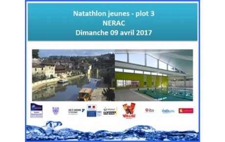 Natathlon départemental des jeunes et écoles de natation - plot n°3 à Nérac le 9 avril 2017