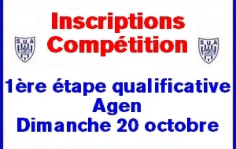 1ère étape qualificative à Agen - 20 octobre 2019