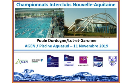Championnats Interclubs Poule 24/47 à Agen le Lundi 11 Novembre
