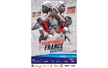 Championnats de France 25m à Angers du 12 au 15 décembre