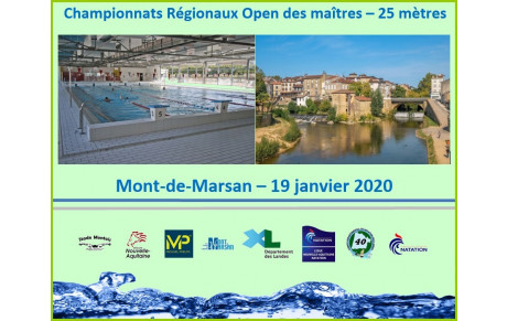 Championnats régionaux Open des Maitres à Mont-de-Marsan le 19 janvier