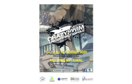 Meeting Crazyswim de Limoges du 14 au 16 février 2020