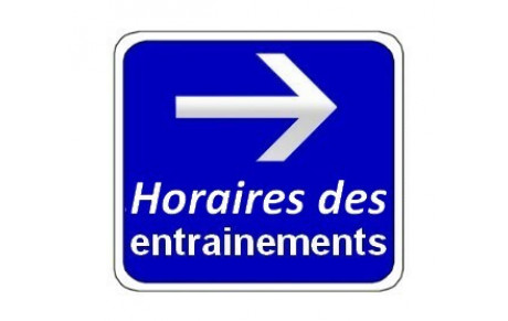 Inscription entrainements du 11 au 16 janvier