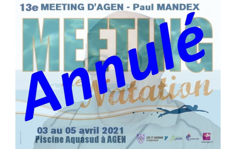 13e meeting National Paul MANDEX annulé