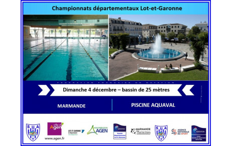 Championnats départementaux à Marmande le dimanche 4 décembre 2022