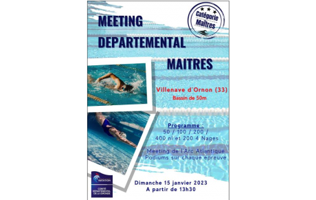 Meeting Maitres le Dimanche 15 Janvier à Villenave d'Ornon