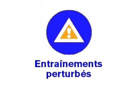Entrainements suspendus , Vendredi 24 et Samedi 25 mars