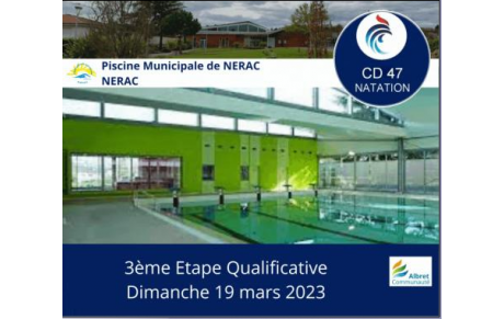 3ème journée qualificative + Challenge Avenir. le Dimanche 19 mars à Nérac
