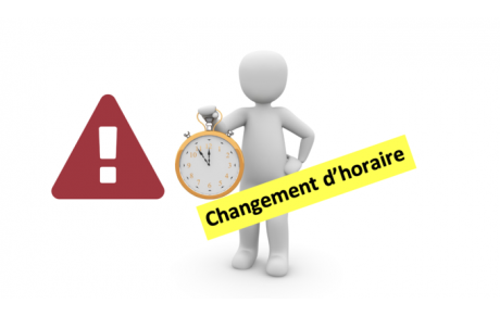 Changement horaires crocodiles à partir du 24 Avril.