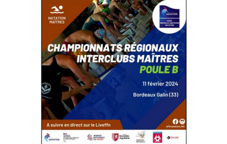 Interclubs maitres le Dimanche 11 Février à Bordeaux