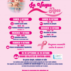 La vague rose à la piscine Aquasud